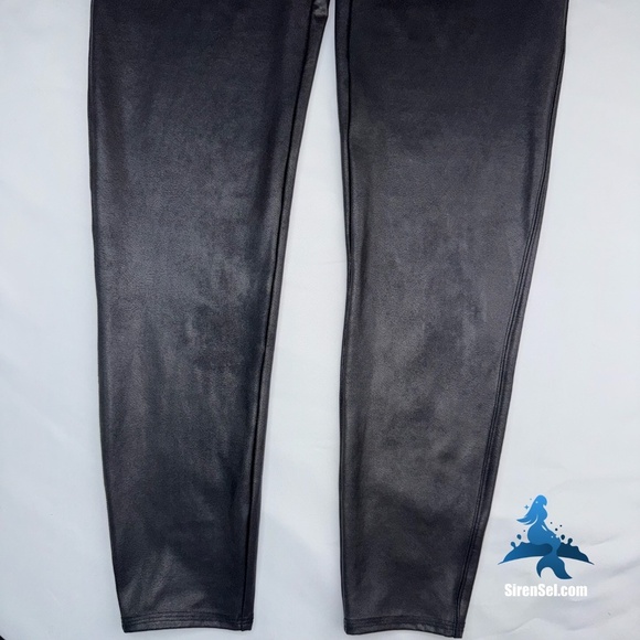 1089 NWT SPANX Faux Leather Leggings - Size 2X - Black - Picture 9 of 15